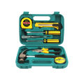 9 Pcs Tools kits-Household Repair Tools Kit - Home Use Product - Hammer - Screwdriver - Measuring Tape - Electric Tester - PVC Tape - Paper Cutter - Combination Pliers - Hardware Tool Set.. 