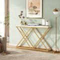 Modern High Quality TOP Luxury Console Table | Entryway Console Table | Hallway  Console Table | Lobby Console Table |  New Arrival with Metal Frame in White and black. 