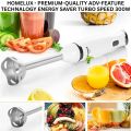 Hand Blender Mixer 800W Chopper Mixer Bowl Egg Whisk & Beaker - Coffee Beater - Egg Beater Machine For cake - Meat Chopper  Stainless Steel Hand Blender with 4 Blades  2 Speed Levels  Ice Crushing, Smoothies, Powerful & Durable Home & Kitchen Appliance. 