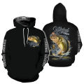 Fashion 3D Printing GONE Fishing Hoodie New Funny Men's and Women's Sweatshirt Pullover Outdoor Leisure Art Mens' Sudaderas. 