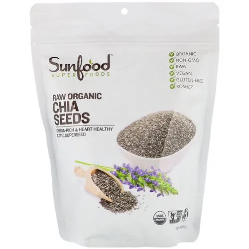 Sunfood Chia Seeds Raw Organic 200g | Daraz.pk