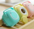 Silicone Bath Body Brush, Exfoliating Body Scrub Brush with Soap Dispenser, Ultra Soft Bath Sponge Shower Brush and Body Massager, Baby Shower Brush, Shampoo and Gel Dispenser. 