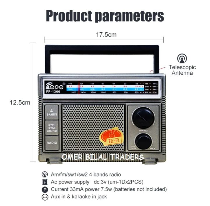 Radio%204%20band%20AM%20F/M/SW/SW2/%204%20band%20high%20clearly%20sound%20volume%20radio%20-%20Image%203