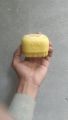 Soft Silicone Bath Scrubber with Soap Dispenser Compartment - Yellow Manual Body Massage Brush & Loofah Shower Brush for Deep Cleansing & Skin Exfoliation. 