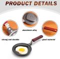 Mini Egg Frying Pan Non-Stick | Cook Up Some Love Non Stick Mini Fry Pan | Egg Mould. 