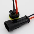 2 Pin Way Sealed Waterproof Electrical Wire Connector Plug Set auto connectors with cable. 