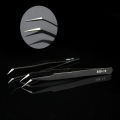 Tweezers for Electronics, Straight and Curved Tip Tweezers Nippers Set. 