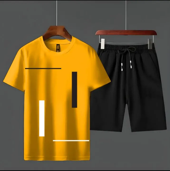 Tracksuit%20Vertical%20Stripes%20Printed%20Amazing%20Smart%20Fit%20Half%20Sleeves%20Cotton%20Jersey%20Summer%20Trendy%20Wear%20For%20Men%20&%20Boys%20T-Shirts%20&%20Shorts%20%20Gym%20Sports%20Outdoor%20Gaming%20Tracksuit%20-%20Image%203