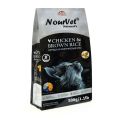 Nourvet Natural's 500 Grams Pack Chicken and Brown Rice Cat Food 0.5kg Pack | High Quality Fresh, Stock/feeds/feed/pet/pets/cats/kitten/kitty/billi/bili/khana/khorak/protein/meal/paw/kilograms/high/top/0.5 kg/Dry Food for cats of all Breeds, UK Product. 