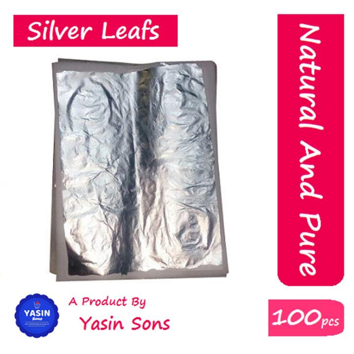 Silver Leaf | Edible Silver Leaf | Chandi Vark | 100 Pieces