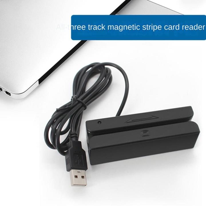 MSR90 USB Magnetic Strip Card Reading Machine Card Reader Stripe 3 Tracks Mini Mag Hi-Co Swiper for USB PC