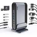 Baseus 17-in-1 USB C Docking Station to Cast on 3 Monitors. 