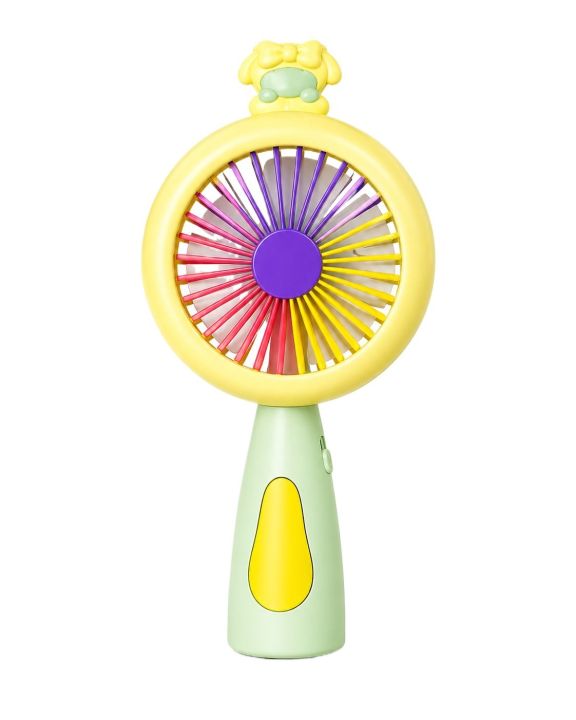 Mini Handheld Fan for Kids USB Rechargeable Portable Fan with LED Light ...