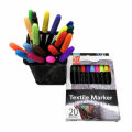 Panda Online T-Shirt Permanent Fabric Paint Marker Pen Textile Marker Clothes Shoes DIY 20 Colors Fine Tip. 
