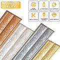 19 Styles 3D Foam Wall Edge Strip Stickers Self Adhesive Waterproof Baseboard Corner Waist Line Sticker Wall Trim Line Skirting. 