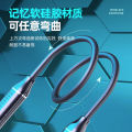 Stereo Bluetooth Headset With Magnetic Suction Hanging Neck Type For Large Power Super Long Life Led Display And A Half Into The Ear. 