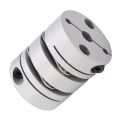 Motor Shaft Double Coupling 40mm Hub Disc Double Diaphragm Shaft Coupler. 