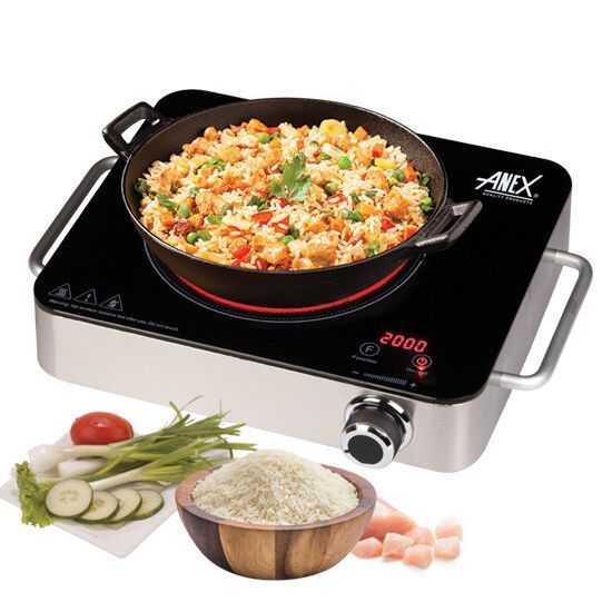 Anex Hot Plate- AG 2165 Black Hot Plate, Electric Stove, Electric Cooker