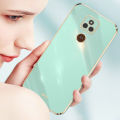 For Motorola Moto E7 Plus Back Cover Luxury 6D Plating Square Frame Shiny Case Camera Lens Protection Soft Silicone Mobile Phone Cases. 