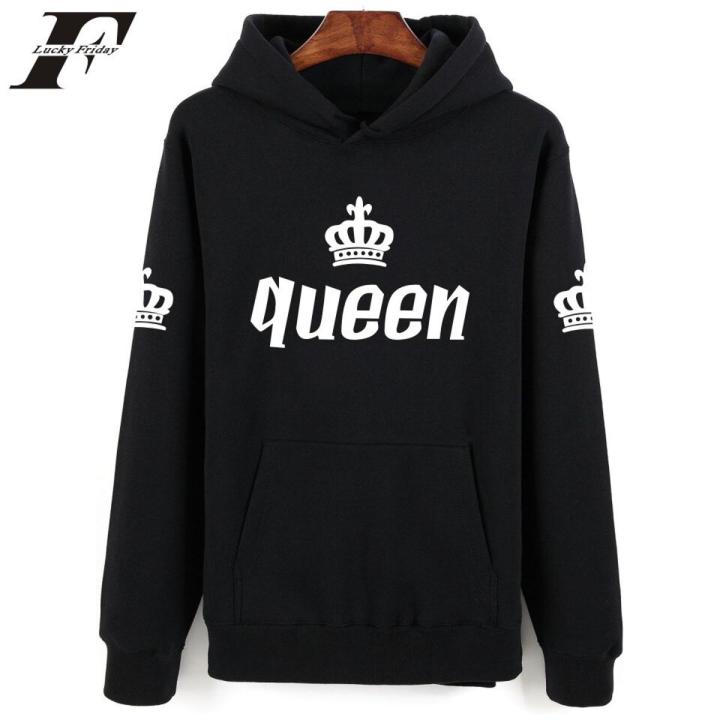 King and queen couple hoodie