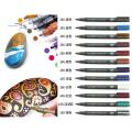 hot selling best deal 12 markers fabric and metallic rock wood wall painting art DIY. 