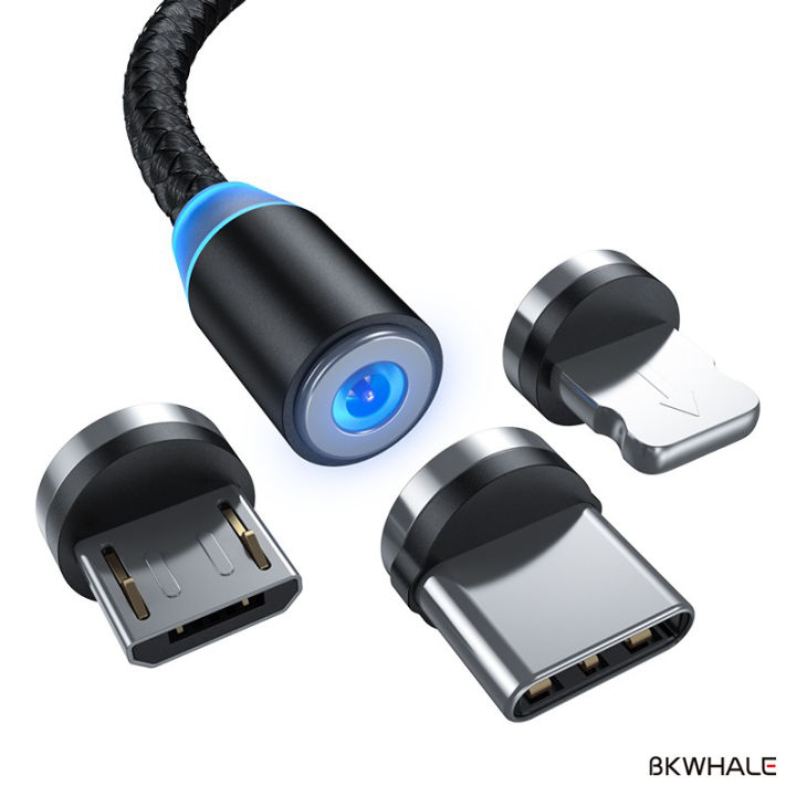 BKWhale%20Magnetic%20USB%20Cables%20Fast%20Charge%20Micro%20USB%20Type-C%20Lightning%20Fast%20Charge%20Cables%20With%20LED%20Light%20For%20IOS%20iphone%20Android%20-%20Image%204