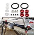 Motorcycle Fancy Chain Cover Bolts with Washer 4 Pcs Set Universal/ Bike Chain Cover Bolts Number Plate Bolts - RED - BLUE. 
