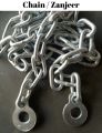 Multi Purpose Heavy Duty Chain, Zanjeer, With Hocks for Lock, Silver Finish. 