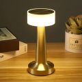 LED Table Lamp Modern Portable Cordless Rechargeable Touch Desk Lamps with USB Cord,3 Levels Brightness,Battery Powered Lamp,for Bedroom Bar Restaurant Outdoor Table Lamp (Gold). 