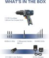BLUE RIDGE 12V Cordless Impact Drill 25Nm with 1.5Ah Lithium-ion Battery, 10mm keyless Chuck, Variable Speed, 13 pcs Free Accessories, 1-Hour Fast Charger (Without Box). 