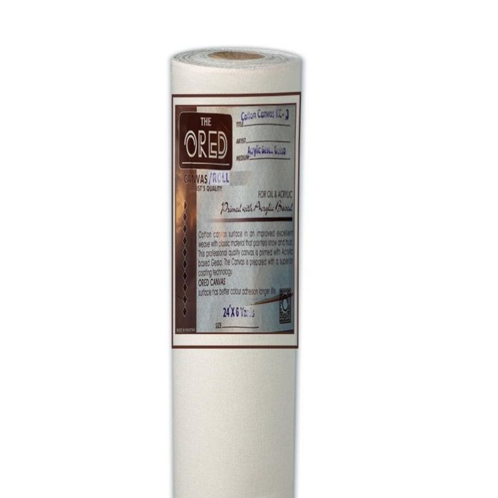 The ORED CANVAS ROLL Artists Quality  27 "x 6 Yards