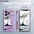 Jizetin for Realme C53 C51 / Narzo N53 Note 50 Back Cover Anime Uzumaki Naruto Design Side Pattern Silicone Phone Case Square Camera Protective Phone Cases. 