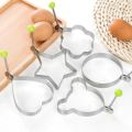 Fried Egg Cooking Mold Shaper 4 Pcs Stainless Steel Kitchen Pan cake Mould Ring. 