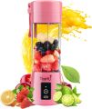 OASIS BLUE Mini Jucier Machine - USB Rechargeable Mini Portable Juicer Blender with 6 Blades - Personal Size Power Mixer for Fresh Fruits, Shakes, and Smoothies - Food Grade 380ml Water Bottle - Ideal for Gym, Outdoor Use - Portable Juicer Cup. 