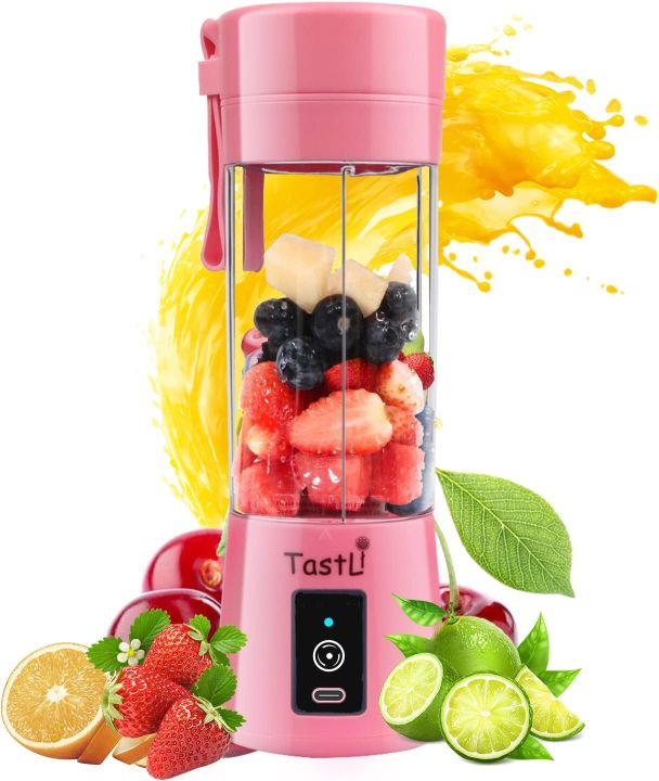 OASIS%20BLUE%20Mini%20Jucier%20Machine%20-%20USB%20Rechargeable%20Mini%20Portable%20Juicer%20Blender%20with%206%20Blades%20-%20Personal%20Size%20Power%20Mixer%20for%20Fresh%20Fruits,%20Shakes,%20and%20Smoothies%20-%20Food%20Grade%20380ml%20Water%20Bottle%20-%20Ideal%20for%20Gym,%20Outdoor%20Use%20-%20Portable%20Juicer%20Cup%20-%20Image%204