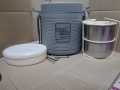 2+1 Partitions Hotline Insulated Food Carrier Lunch Box Tiffin. 