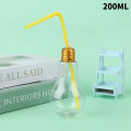 200to500ml Clear Artificial Light Bulb Shaped Bottle Can Emit Light Drink Cup. 