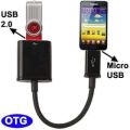 Micro USB 2.0 OTG Cable, On The Go Adapter, Male Micro USB to Female USB for LG G4,Samsung S6 Edge S4 S3 Android Smart Phones Tablets with OTG Function by Master Cables. 