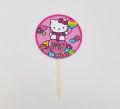 HELLO KITTY THEME CUPCAKE TOPPER - PACK OF 10 CUPCAKE TOPPERS - HELLO KITTY CUPCAKE TOPPERS. 