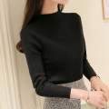 OIMG Women'S Long Sleeve Slim Knitted Turtleneck Sweater Jumper Pullover Tops. 