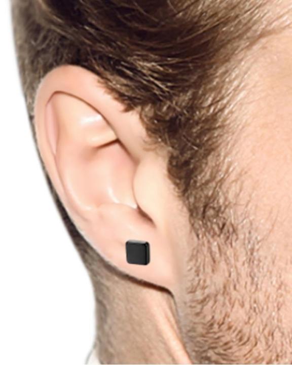 Black%20Magnetic%20Square%20Earrings%20Unisex%20-%20Image%203