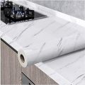 60cm × 200cm Self Adhesive Black / White , Black Gold Marble Sheet for Kitchen - Anti Oil and Heat Resistant Wallpaper. 