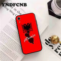 【Breakfast Daieu】Albania Albanians Flag Custom Soft Phone Case for iphone 13 8 7 6 6S Plus X XS MAX 5 5S SE XR 11 11pro promax. 