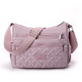 Women's Shoulder Crossbody Bag Waterproof Solid Color Black Pink Casual Handbag Messenger Bag. 