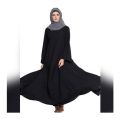 Maxy Umbrella Style Hijab Abaya For Girls/Ladies Chiffon Material Abaya With Proper Outfit Including Black Scarf-Black color. 