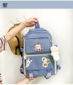 EFASHION 2022 Women Backpack 3 Pcs Set  School Bags For Teenage Girls  College Student Kids Book Bag Rucksack. 