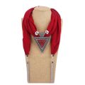 【Sooledead】Runmeifa New Pendant Scarf Necklace For Women Long Tassel / / Khaki Cotton Necklaces Necklaces Sw1852. 