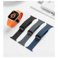 49mm/ 45mm/ 44mm/42mm Apple Watch Magnetic Lock Straps Bands for Soft Silicone Sports. 