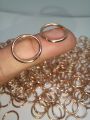 Pack of 25pcs, Metal Open Jump Ring, (12mm, 14mm, 16mm, , 18mm, 20mm, 25mm, 30mm and 40mm) DIY Customize Art & Craft.. 