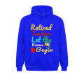 Retired Teacher let the recess begin Funny Humor Retirement Sweatshirts 2022 Hot Sale Tight Men's Hoodies Customized Hoods. 